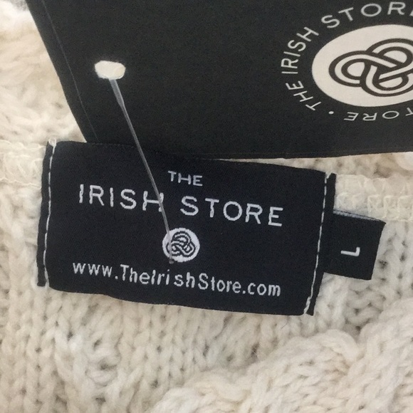 Sold Irish store merino wool pullover detailed collar - Picture 10 of 13